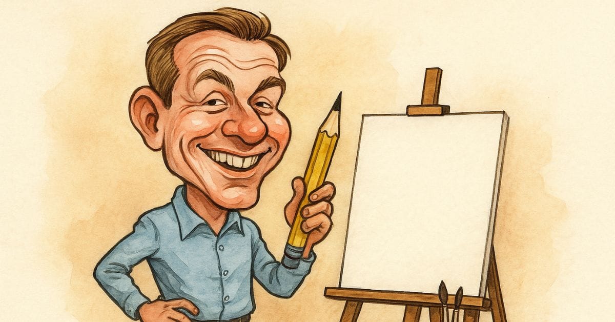 Karikaturtegning af karikaturtegner